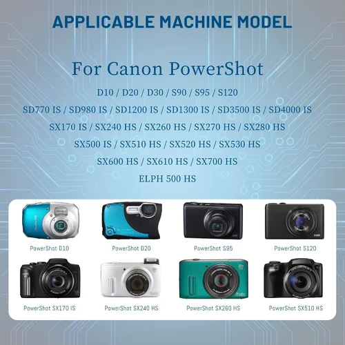 Vista 3 de Paquete de 2 baterías NB-6L NB-6LH de 1600mAh con cargador dual para Canon Powershot SX500 es, SX510 HS, SX520 HS, SX530 HS, SX540 HS, SX170 es