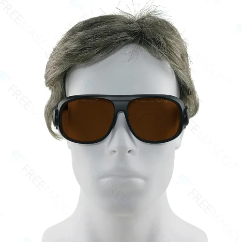Vista 5 de FreeMascot Profesional OD 4+190nm-540nm/600nm-700nm gafas de seguridad láser para la luz láser violeta/azul/verde y roja