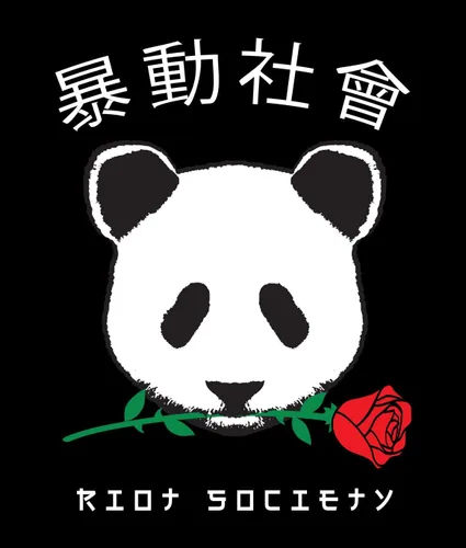 Vista 5 de Riot Society - Playera estampada de manga larga con bordado a la moda para hombre