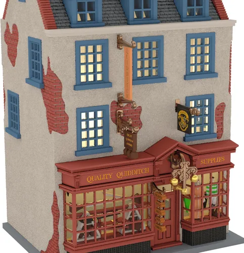 Vista 5 de Hallmark Keepsake Adorno navideño de Harry Potter (suministros de Quidditch)