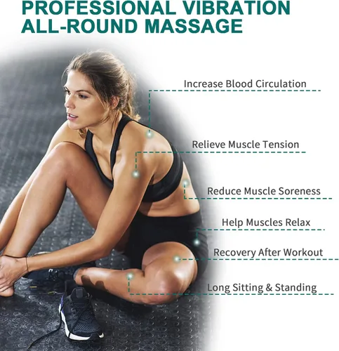 Vista 3 de Bola de masaje vibratoria de 3 pulgadas, bola de masaje con vibraciones de 5 velocidades para músculos y fitness, alivio del dolor de fascitis