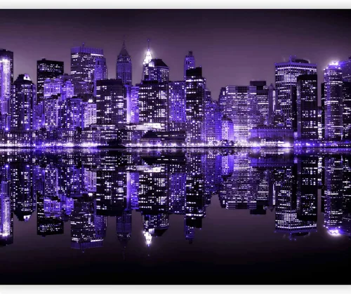 Vista 11 de artgeist Mural de pared Nueva York, 77 x 61 pulgadas, adhesivo autoadhesivo para pared, diseño de foto extraíble, decoración del hogar, paisaje