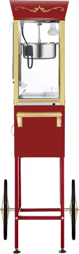 Vista 4 de Máquina y carrito de palomitas de maíz Matinee - Máquina de palomitas de maíz de 3 galones, hervidor de 8 onzas, calentador y 5 paquetes de granos