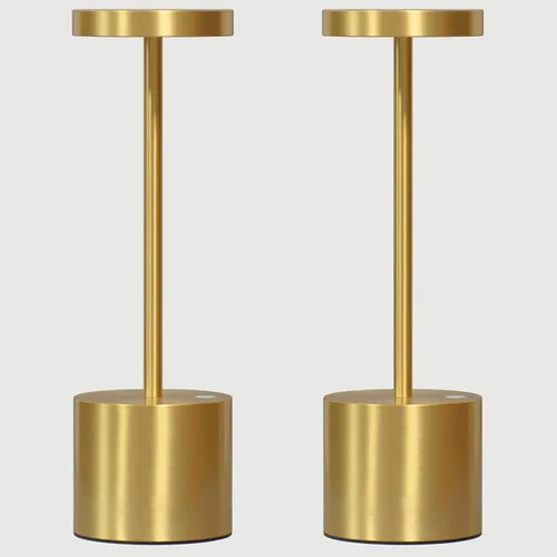 Vista 8 de Paquete de 2 Lámparas de Mesa Recargables Inalámbricas, 3 Temperaturas de Color y Regulable, IP54 Impermeable Operada por Batería, Luz LED Portátil