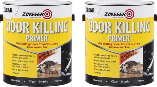Vista 10 de Rust-Oleum Zinsser 307648 Imprimación mata-olores, blanco, un cuarto de galón