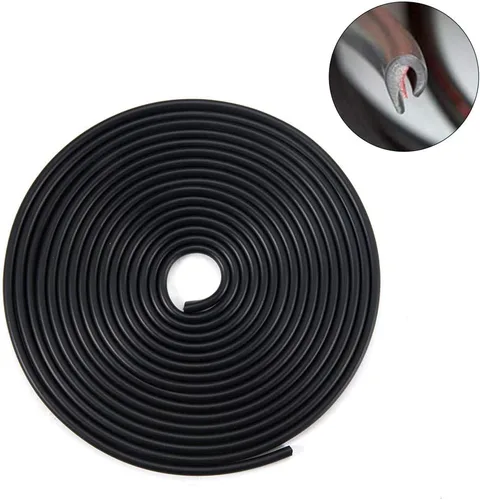 Vista 9 de Eytool Protectores de Borde de Puerta de Automóvil, 16 Pies (5M) Protector de Sello de Goma de Ribete de Borde de Automóvil con Forma de U