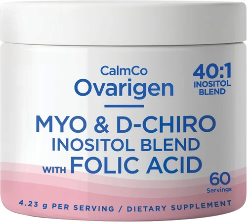 Vista 8 de CalmCo Ovarigen Myo-Inositol & D-Chiro Inositol Mezcla en polvo, 60