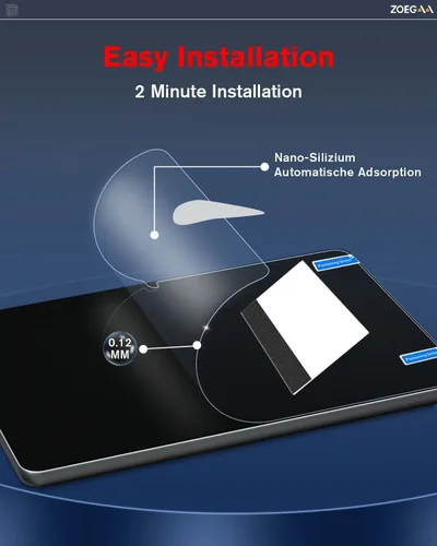 Vista 6 de ZOEGAA Protector de pantalla anti luz azul compatible con iPad Pro 11 (2022, 2021, 2020 y 2018), iPad Air de 5ª/4ª generación (10.9 pulgadas)