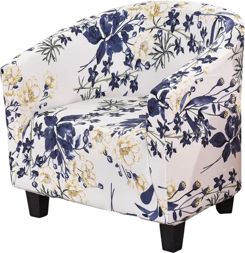 Vista 21 de NILUOH - Funda elástica para silla de club, cubierta elástica para silla de bañera, fundas para silla de barril, fundas para sillón, cubierta para 01