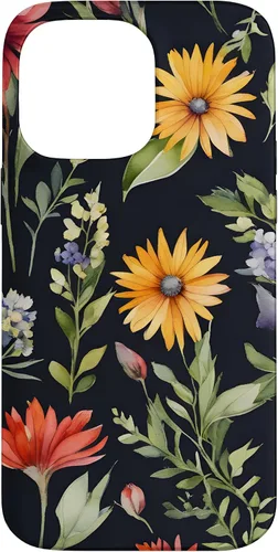 Vista 21 de iPhone 16 Bouquet Acuarela Flores Acuarela Floral Botánico Case