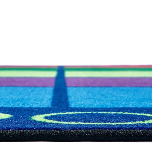 Vista 3 de Carpets for Kids 8612 Colorful Places - Alfombra rectangular para aula, 7 pies 6 pulgadas x 12 pies, multicolor