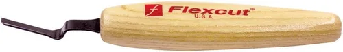 Vista 12 de Flexcut Herramienta de tallado de madera Micro V-Tool 45 grados 0.059 in Cuchilla de corte de acero de alto carbono 1095 afilada para trabajos