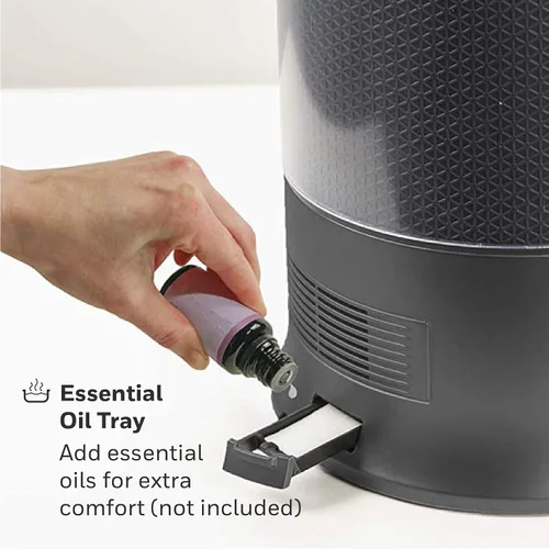 Vista 4 de Honeywell Designer Series Humidificador de niebla fría, humidificadores de habitación, color negro