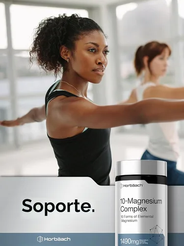 Vista 6 de Horbäach Complejo de Magnesio 1490 mg 240 Cápsulas