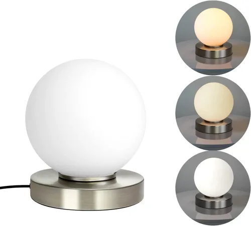 Vista 7 de Lámparas de mesa pequeñas modernas, LED regulables con 3 colores, lámpara de mesa dorada para dormitorio, sala de estar, mesita de noche