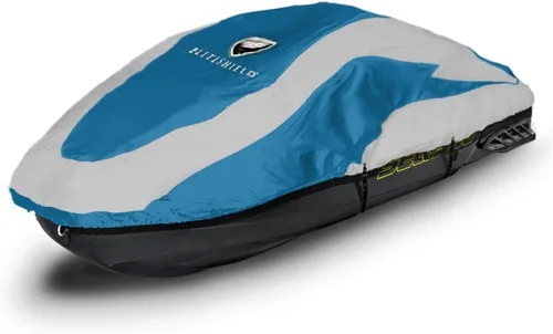 Vista 12 de Jetpro Trailerable PWC Jetski Watercraft Jet - Funda para esquís de hasta 3 plazas, Negro/Gris