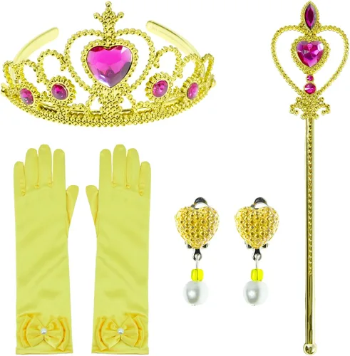 Vista 2 de Disfraz de princesa para niñas fiesta de cumpleaños con accesorios