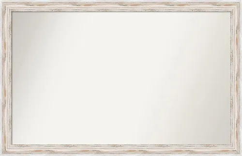 Vista 177 de Amanti Art Espejo personalizado, espejo de baño estrecho Alexandria White Wash, espejo de pared o espejo de tocador de baño sobre el fregadero