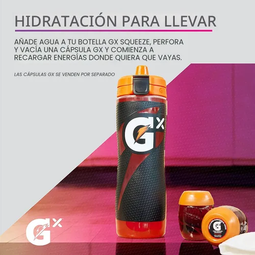 Vista 3 de Gatorade Gx Marble Black (30 Oz) Gx Marble Blue (30 Oz) Botellas exprimibles