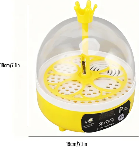 Vista 8 de Tissting Incubadora de huevos con giro manual de huevos y control de humedad, incubadoras para incubar huevos, incubadora de aves de corral