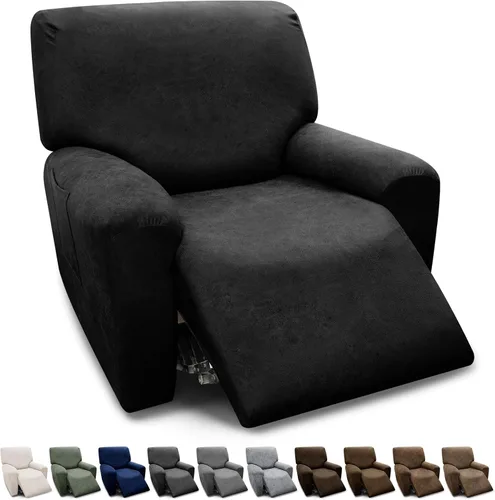 Vista 39 de Fundas para Sillón de 2 Piezas con Cojín en T, Fundas de Aspecto de Cuero para Sofá, Fundas para Sillas, Protector de Muebles Elástico, Funda