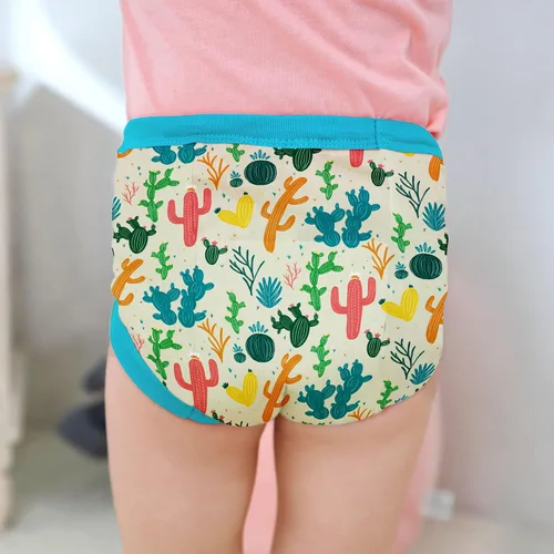 Vista 5 de Max Shape 6 paquetes de ropa interior de entrenamiento para niñas con capa absorbente de cena, pantalones reutilizables de entrenamiento