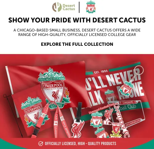 Vista 6 de Desert Cactus Liverpool FC - Calcomanía de vinilo Inglés Anfield Football Soccer Laptop Botella de agua Car Scrapbook (4 pulgadas V1)