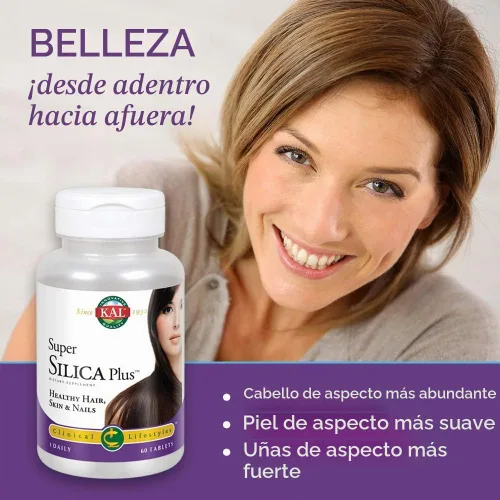 Vista 3 de KAL Super Silica Plus 60 Tabletas
