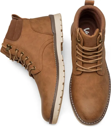 Vista 73 de Vostey - Botas tobilleras con cordones (Chukka), de senderismo, impermeables y estilo informal para hombre