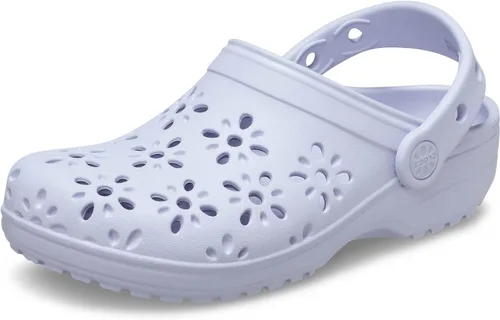 Vista 12 de Zuecos Crocs clásicos para niños con diseño floral