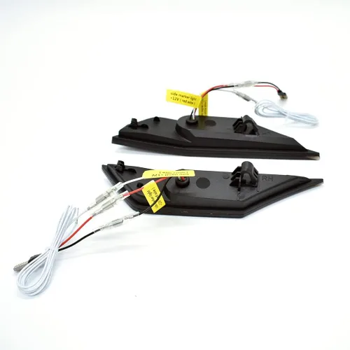 Vista 3 de Luz LED de marcador lateral de guardabarros delantero switchback blanco/ámbar conjunto de lámpara de señal de giro compatible con Honda Civic 10ª