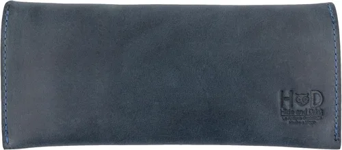 Vista 2 de Hide & Drink, Bolsa larga de utilidad hecha a mano de cuero de grano completo, elegante cartera para transportar y almacenar efectivo, monedas