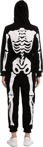 Vista 5 de Spooktacular Creations Skeleton Family Matching Pajama jumpsuit for Women Halloween DressUp Party Themed Parties Cosplay