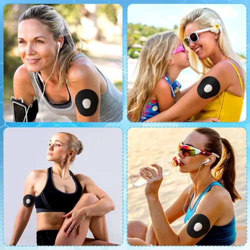 Vista 6 de TrelaCo Paquete de 48 parches adhesivos G7 impermeables con parche G7, parche flexible con sensor CGM, fácil de usar, vendaje transpirable, sin