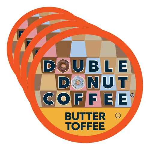Vista 32 de Double Donut Coffee Cápsulas de café de arándanos, cápsulas de café con sabor a arándanos de una sola porción, café tostado medio para cafeteras