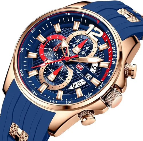 Vista 2 de KXAITO Mens Watches Military Sport Waterproof Chronograph Watch Luminous Silicon Strap Casual Watches for Men Fashion Analog Quartz Business Wrist