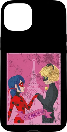 Vista 9 de Miraculous Ladybug Vintage Collection Paris Love - Carcasa para iPhone 17