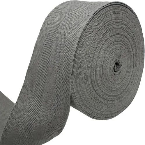 Vista 16 de Cinta de sarga de algodón natural de 2 pulgadas para coser, Home Deco -30 yardas de cinta de sarga duradera en espiga - Cinta de encuadernación