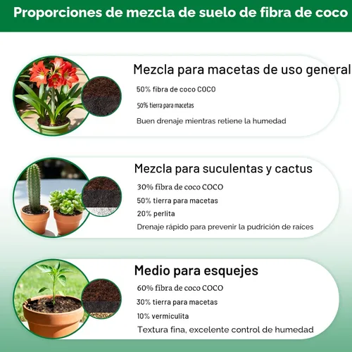 Vista 7 de ZeeDix 2 piezas de ladrillos de coco para plantas, fibra de coco 100% orgánica para tierra de jardín y mezcla de macetas, bajo equilibrio de EC