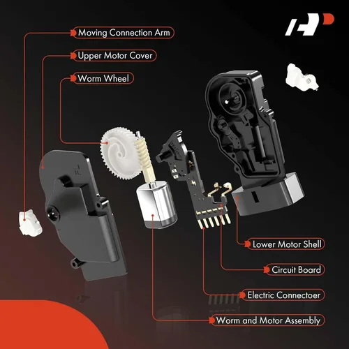 Vista 2 de A-Premium Actuador de cerradura de puerta del conductor compatible con vehículos Ford, Lincoln, Mazda y Mercury - para F-150 F-250 Freestar Mustang