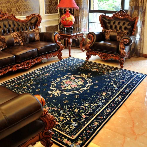 Vista 36 de UKELER Tapete antideslizante para puerta, alfombras de acento modernas para entrada, estilo romántico campestre americano, alfombras de algodón