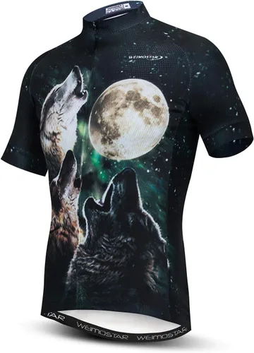 Vista 4 de Weimostar Camiseta de ciclismo de verano para hombre de manga corta para bicicleta de montaña
