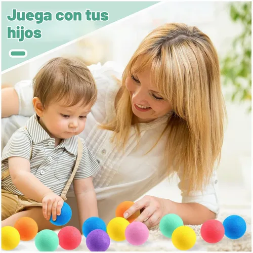 Vista 5 de Cindeer 100 mini bolas de espuma a granel de 1.57 pulgadas para niños, 7