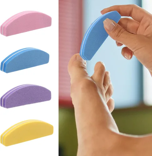 Vista 8 de 40 unidades de limas de uñas pequeñas de grano 100/180 para uñas acrílicas y naturales