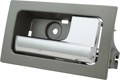 Vista 14 de TRQ Manija de puerta interior delantera izquierda cromada y negra para el lado del conductor compatible con Ford F-150 2012-2014