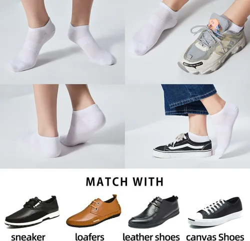 Vista 4 de ATBITER Ankle Socks Women's Thin Athletic Running No Show Low Cut Socks 5-Pairs