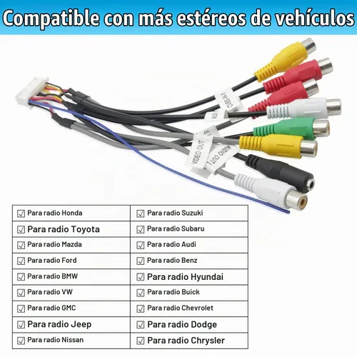 Vista 3 de Adaptador de radio estéreo para coche Android (20 pines)