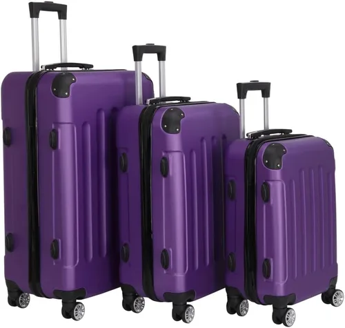 Vista 39 de Juego de equipaje de 3 piezas – Maletas con ruedas giratorias multidireccionales – Bolsa de viaje Maleta ABS con bloqueo TSA – Maletas de carcasa