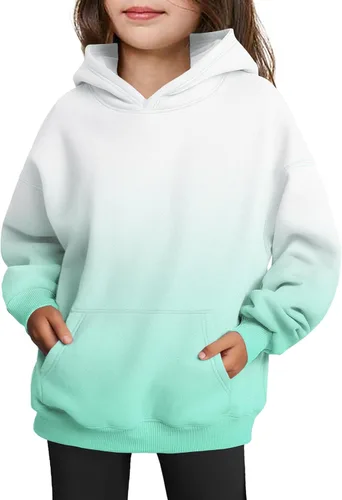 Vista 10 de Arshiner Sudaderas con Capucha de Gran Tamaño para Niñas Sudaderas Pullover de Forro Polar Conjuntos Casuales de Moda para Niños Ropa de Otoño Rojo