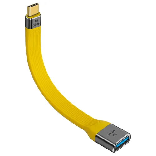 Vista 9 de Duttek Cable corto USB a USB C de 5 pulgadas/5.9 in, 10Gbps USB C macho a USB 3.0 macho cable plano de alta velocidad de transferencia de datos